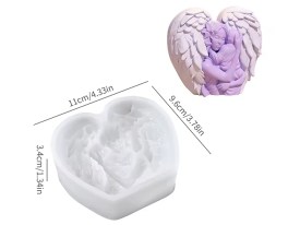 Molde silicona mama con hijo y alas 